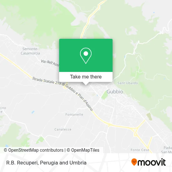 R.B. Recuperi map