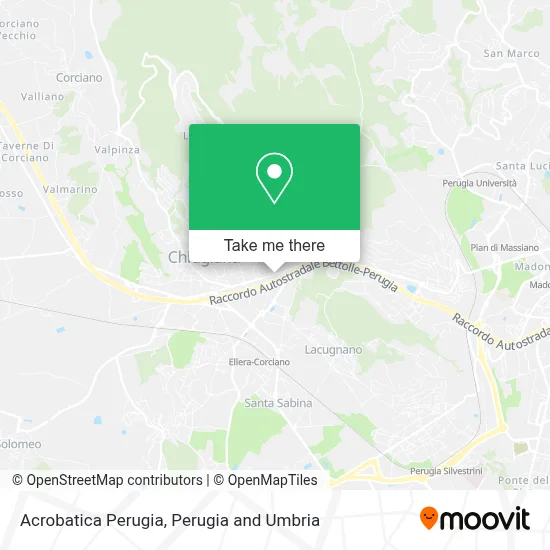 Acrobatica Perugia map