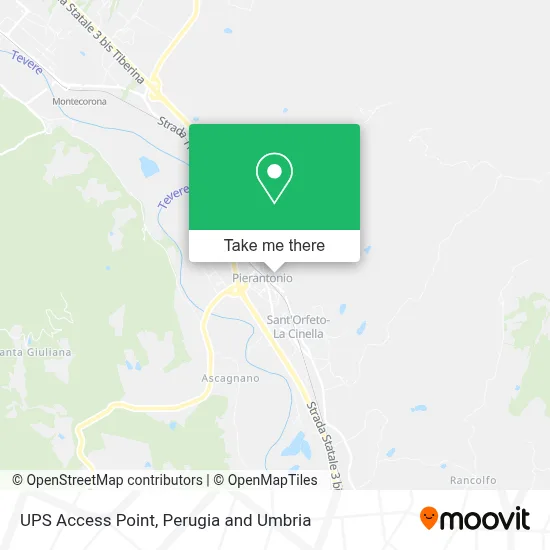 UPS Access Point map