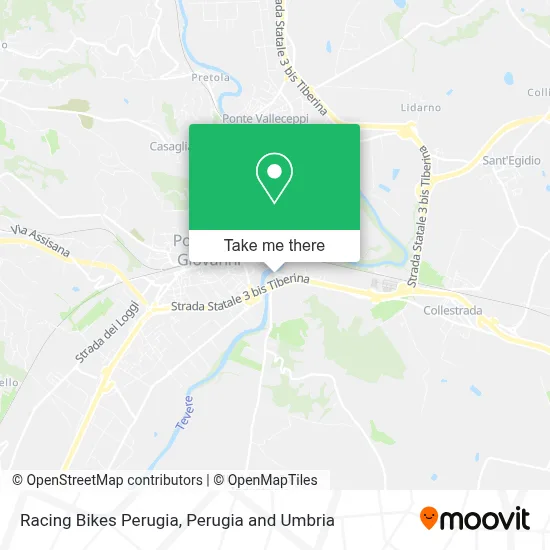 Racing Bikes Perugia map