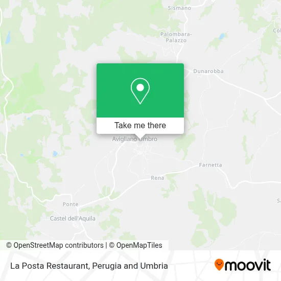 La Posta Restaurant map