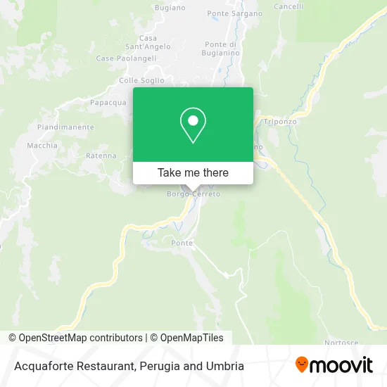 Acquaforte Restaurant map