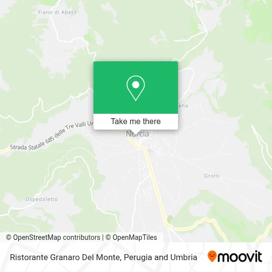 Ristorante Granaro Del Monte map