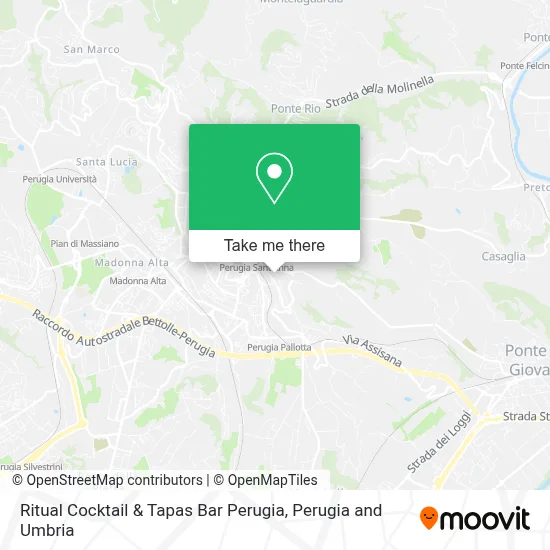 Ritual Cocktail & Tapas Bar Perugia map