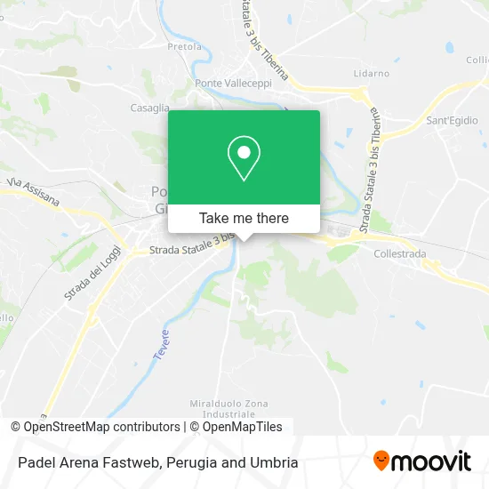 Padel Arena Fastweb map