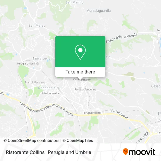 Ristorante Collins' map