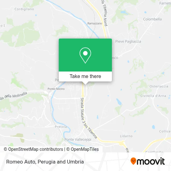 Romeo Auto map