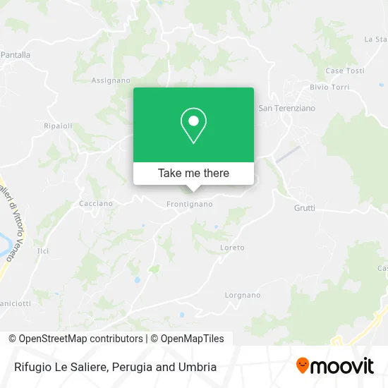 Rifugio Le Saliere map