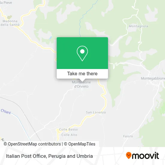 Italian Post Office map