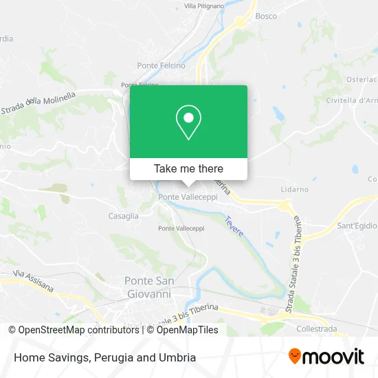 Home Savings map