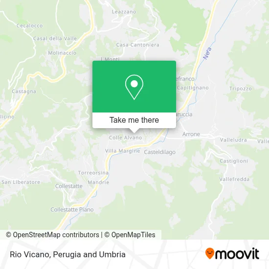 Rio Vicano map