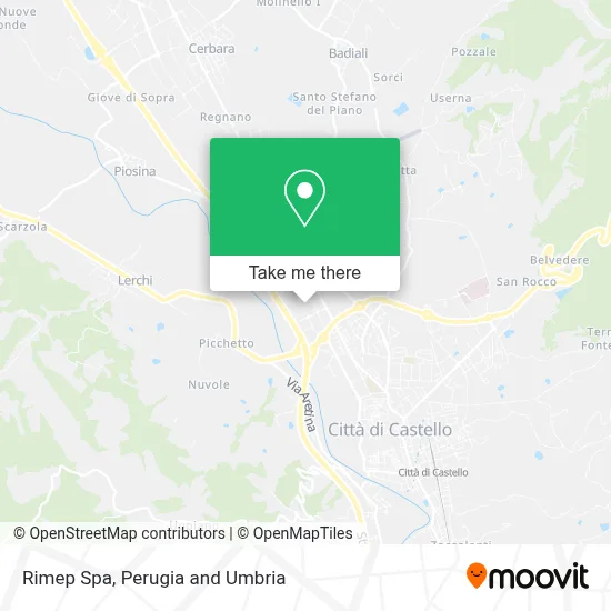 Rimep Spa map
