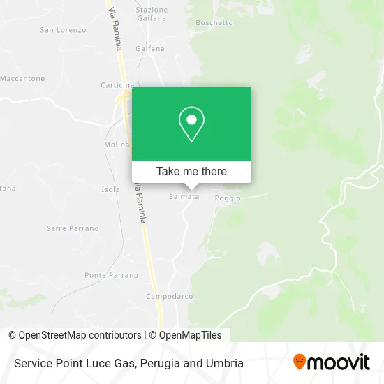 Service Point Luce Gas map