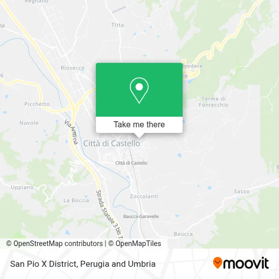 San Pio X District map
