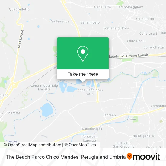 The Beach Parco Chico Mendes map