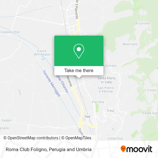 Roma Club Foligno map