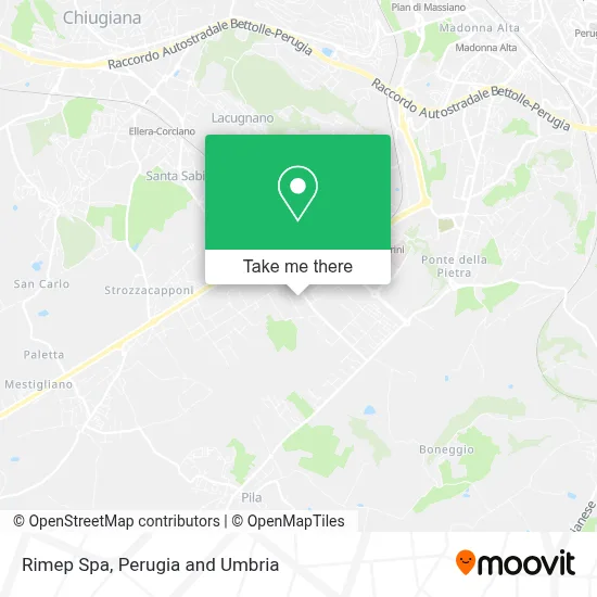 Rimep Spa map