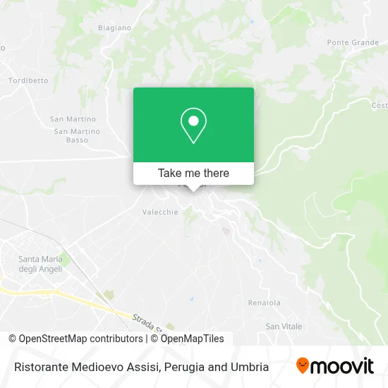 Ristorante Medioevo Assisi map