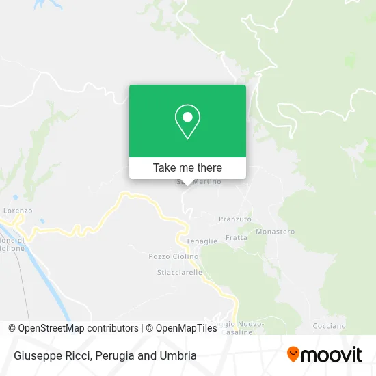 Giuseppe Ricci map