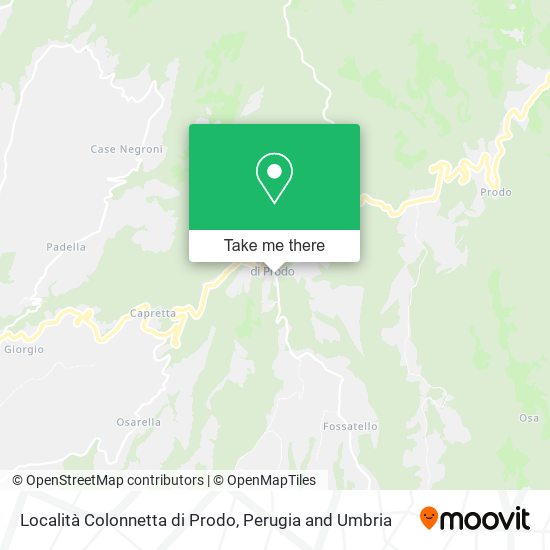 Località Colonnetta di Prodo map