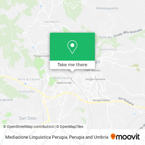 Mediazione Linguistica Perugia map