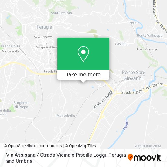 Via Assisana / Strada Vicinale Piscille Loggi map