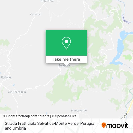Strada Fratticiola Selvatica-Monte Verde map