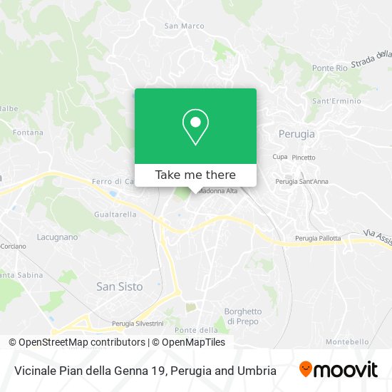 Vicinale Pian della Genna 19 map