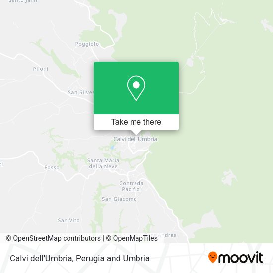 Calvi dell'Umbria map
