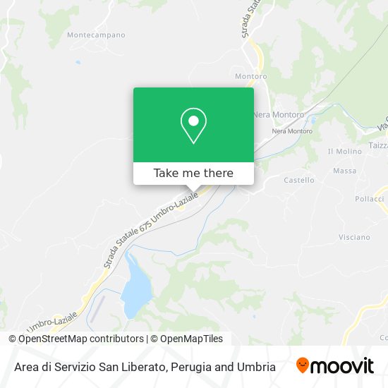 Area di Servizio San Liberato map