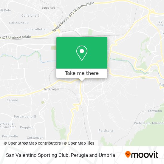 San Valentino Sporting Club map
