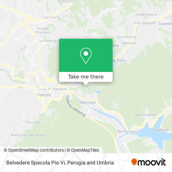 Belvedere Specola Pio Vi map