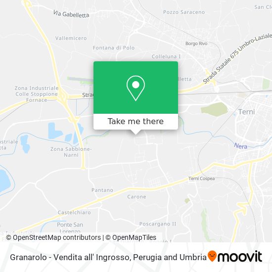 Granarolo - Vendita all' Ingrosso map
