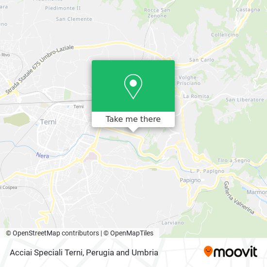 Acciai Speciali Terni map