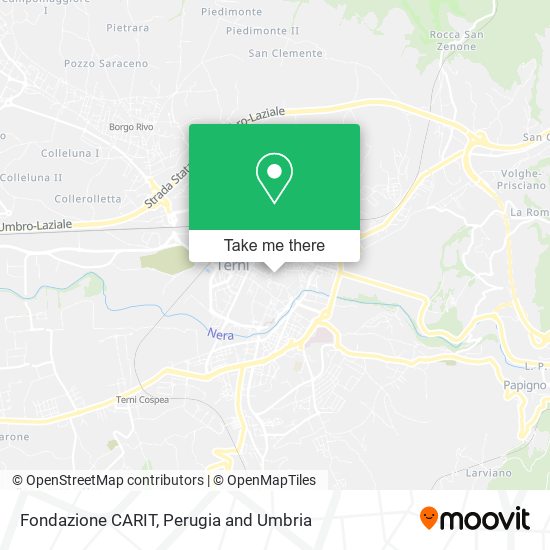 Fondazione CARIT map