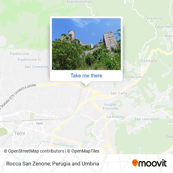 Rocca San Zenone map