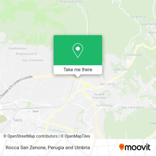 Rocca San Zenone map