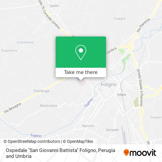 Ospedale "San Giovanni Battista" Foligno map