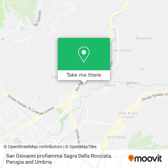 San Giovanni profiamma Sagra Della Rocciata map