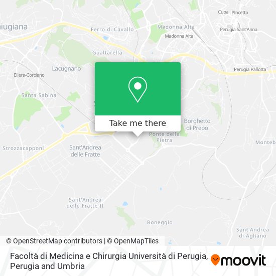 Facoltà di Medicina e Chirurgia Università di Perugia map
