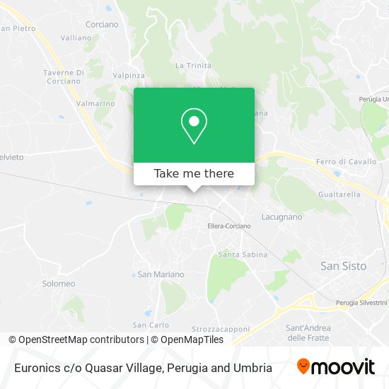 Euronics c/o Quasar Village map