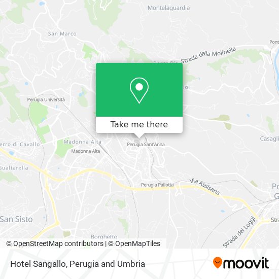 Hotel Sangallo map