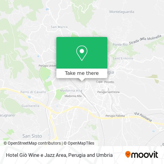 Hotel Giò Wine e Jazz Area map