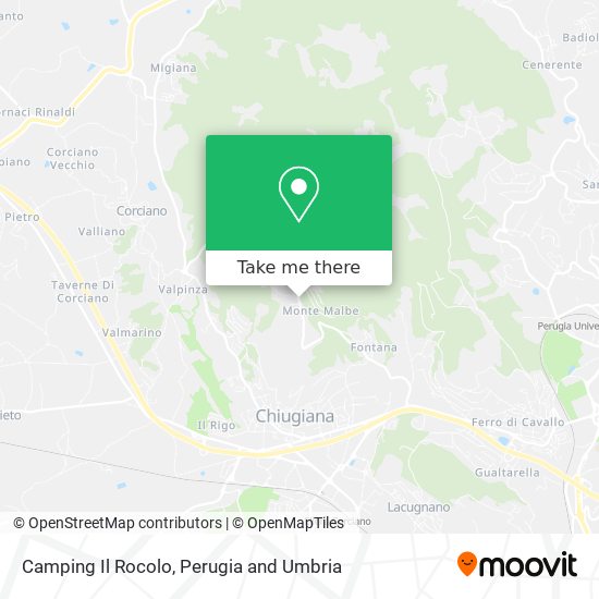 Camping Il Rocolo map