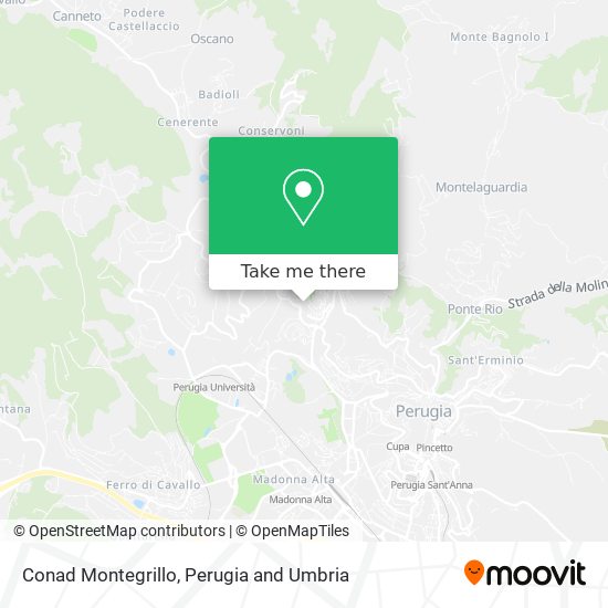 Conad Montegrillo map