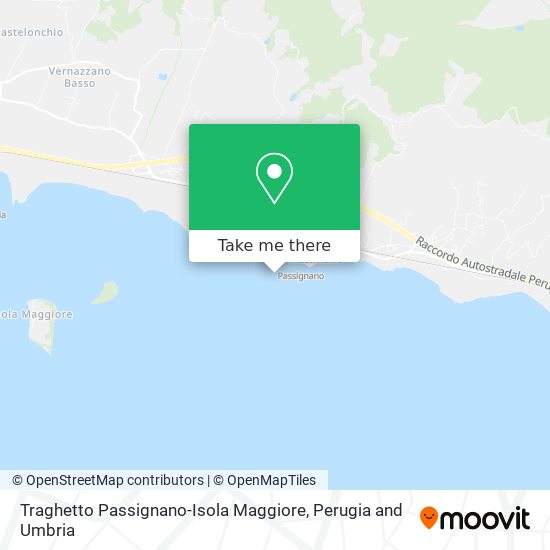 Traghetto Passignano-Isola Maggiore map