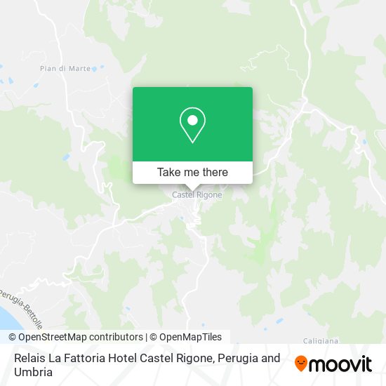 Relais La Fattoria Hotel Castel Rigone map