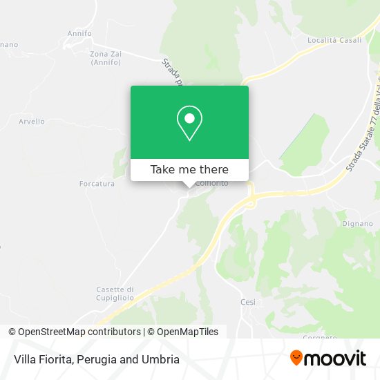 Villa Fiorita map