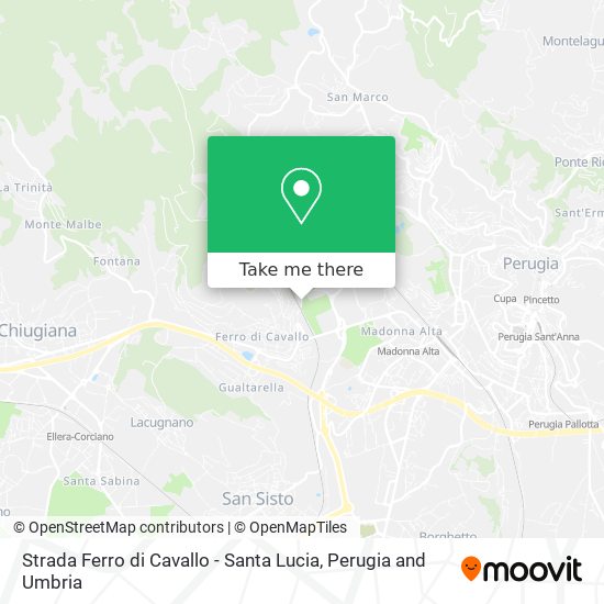 Strada Ferro di Cavallo - Santa Lucia map