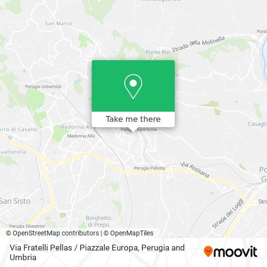 Via Fratelli Pellas / Piazzale Europa map